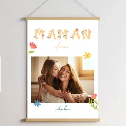 Affiche personnalisée - Amour Fleuri