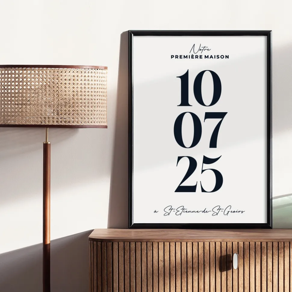 Affiche personnalisée - Date Marquante