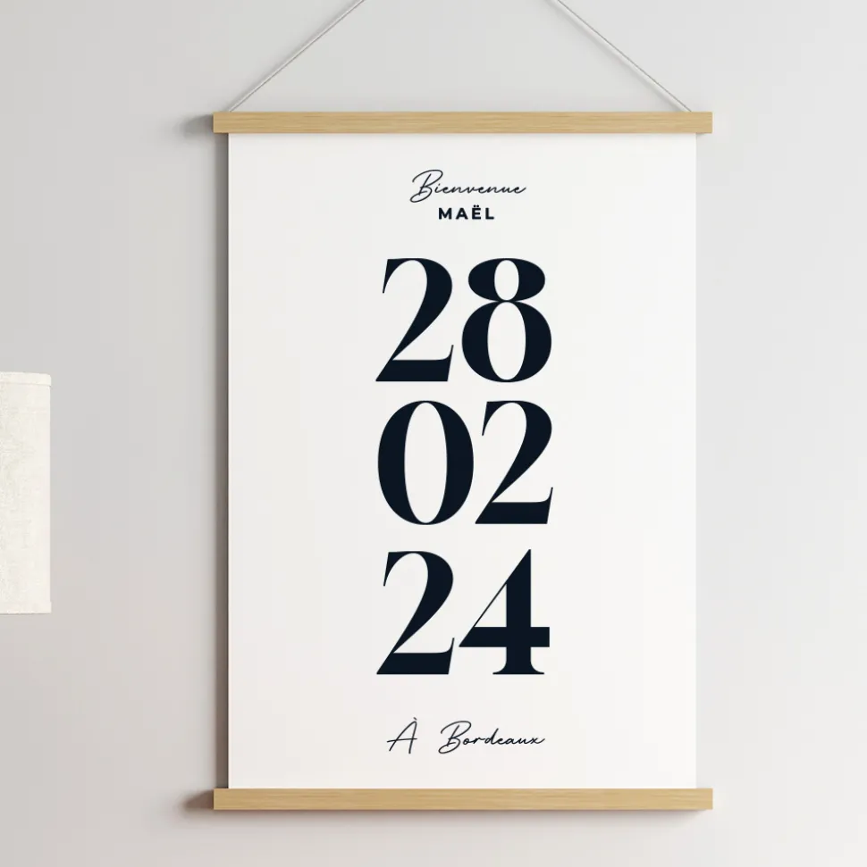 Affiche personnalisée - Date Marquante