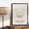 Affiche personnalisée - Dessin au trait