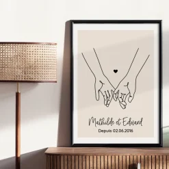 Affiche personnalisée - Dessin au trait