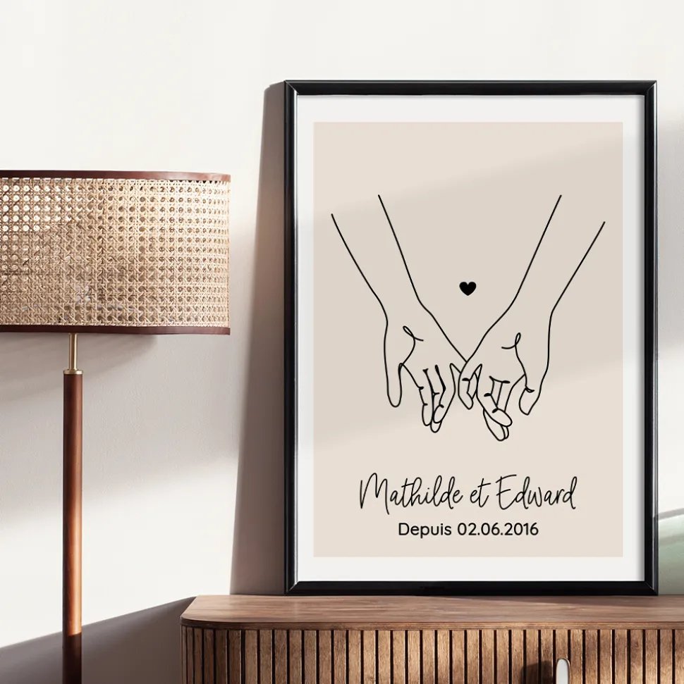 Affiche personnalisée - Dessin au trait