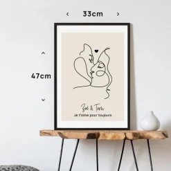 Affiche personnalisée - Dessin au trait