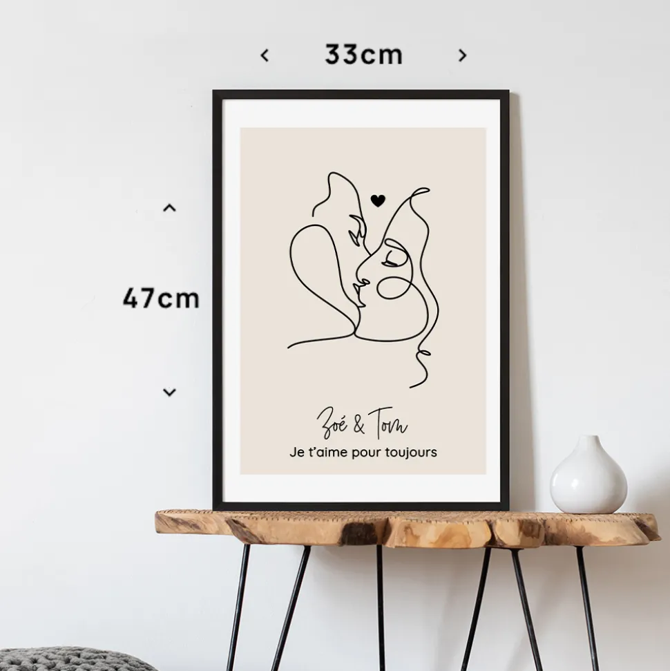 Affiche personnalisée - Dessin au trait