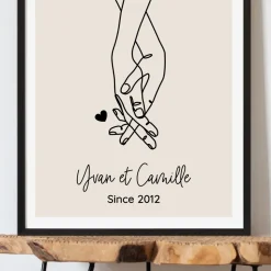 Affiche personnalisée - Dessin au trait