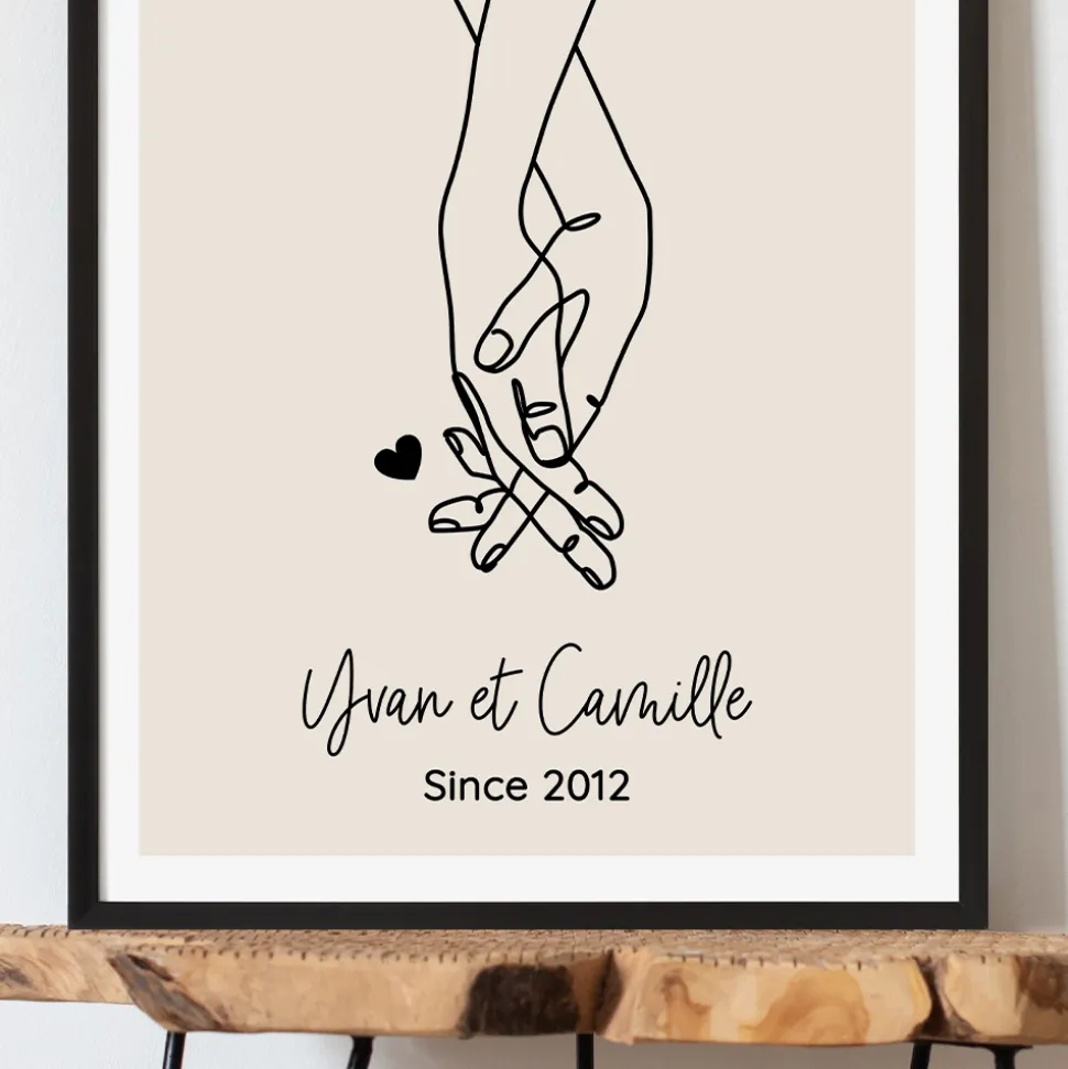 Affiche personnalisée - Dessin au trait