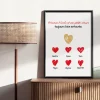 Affiche personnalisée - Mamie et ses petits coeurs