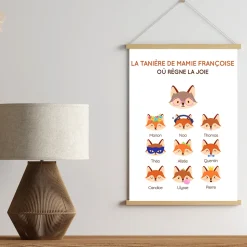 Affiche personnalisée - Mamie Renard et sa meute
