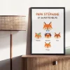 Affiche personnalisée - Papa Renard et sa meute