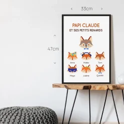 Affiche personnalisée - Papi Renard et sa meute