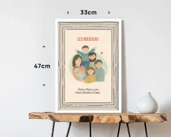 Affiche personnalisée - Portrait de famille