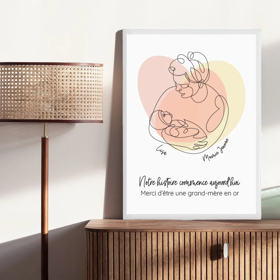 Affiche personnalisée - Première Fête des Grands-mères