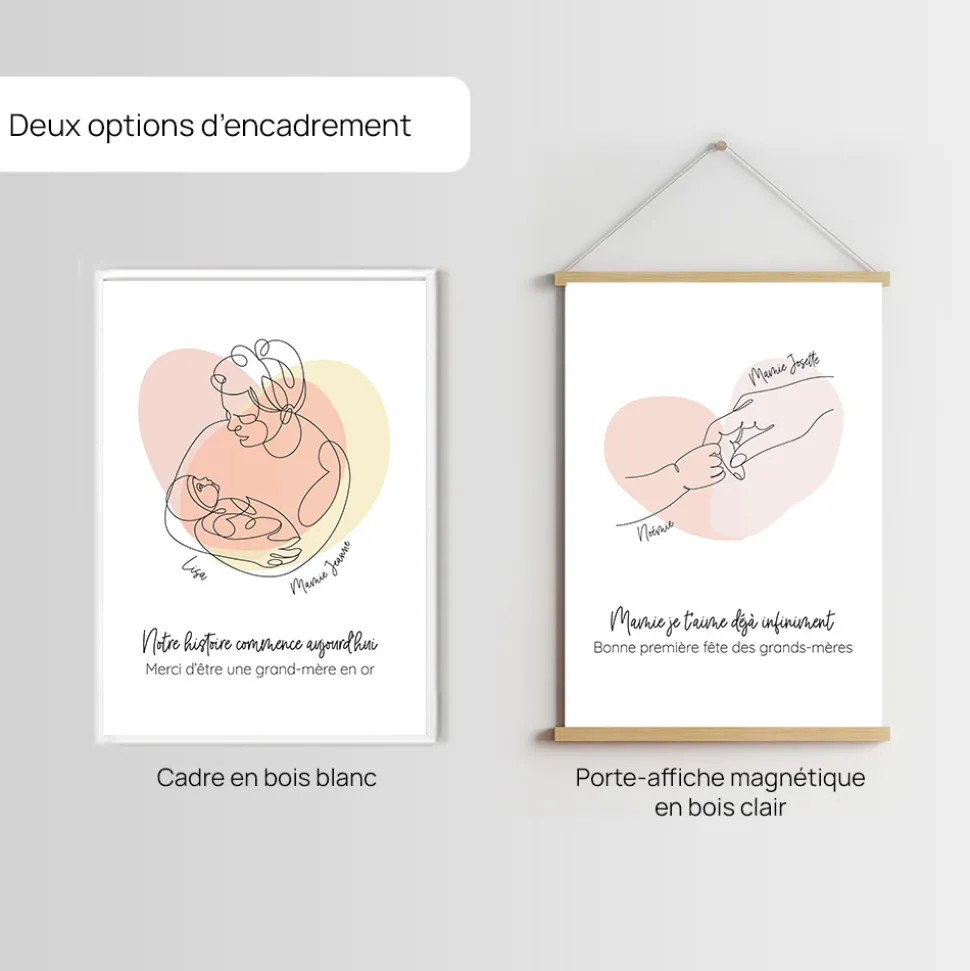 Affiche personnalisée - Première Fête des Grands-mères