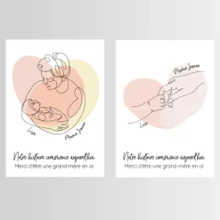 Affiche personnalisée - Première Fête des Grands-mères