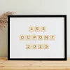 Affiche personnalisée - Scrabble