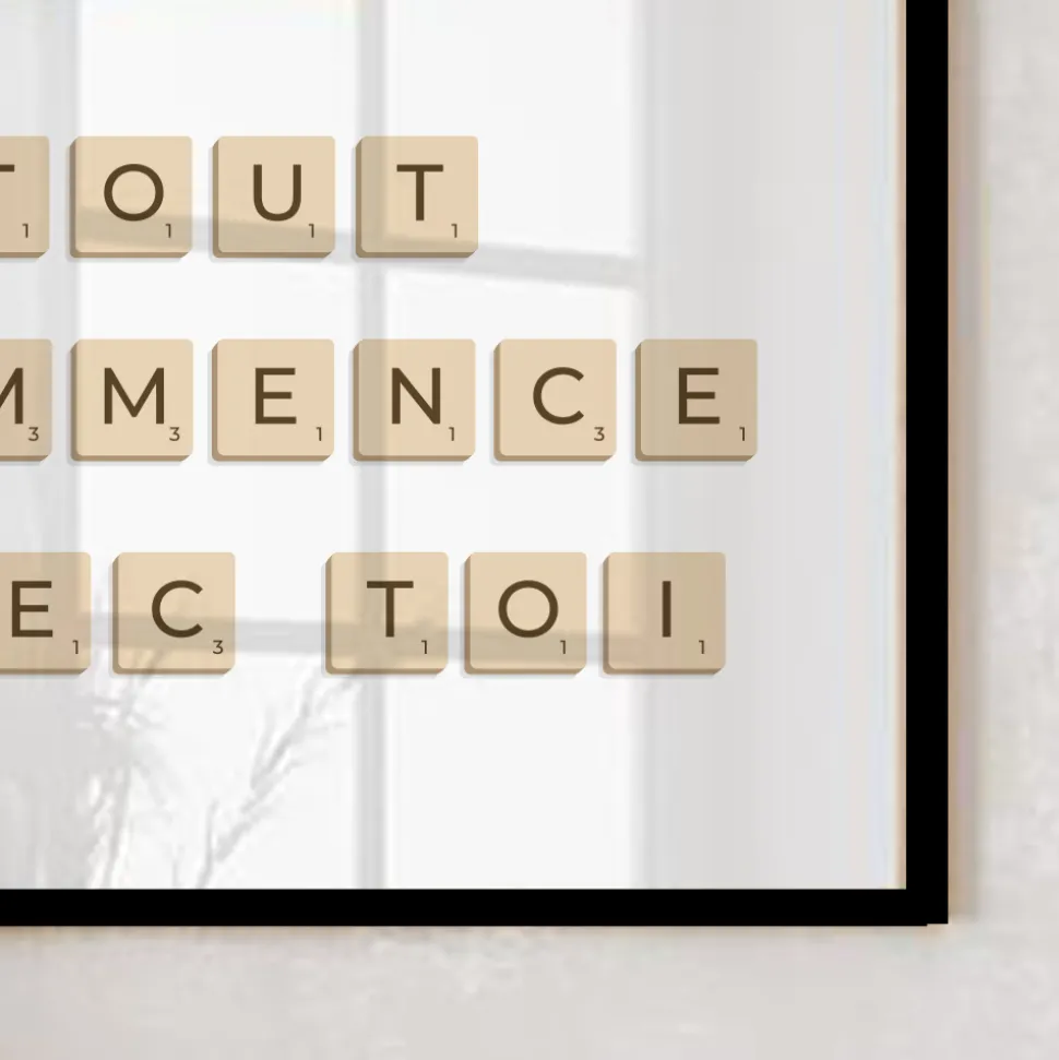 Affiche personnalisée - Scrabble