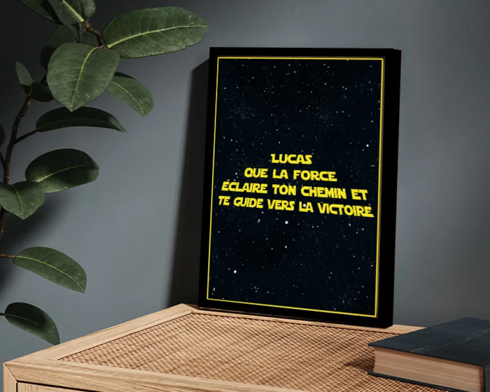 Affiche personnalisée - Star Wars