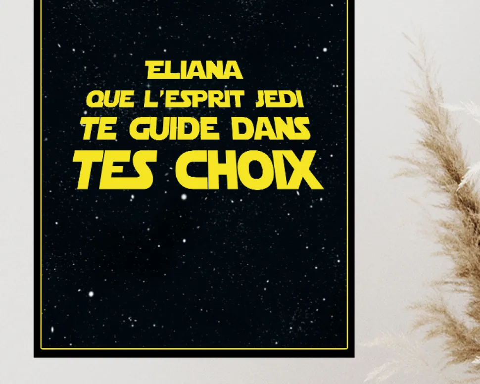 Affiche personnalisée - Star Wars