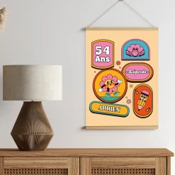 Affiche personnalisée - Stickers Rétro