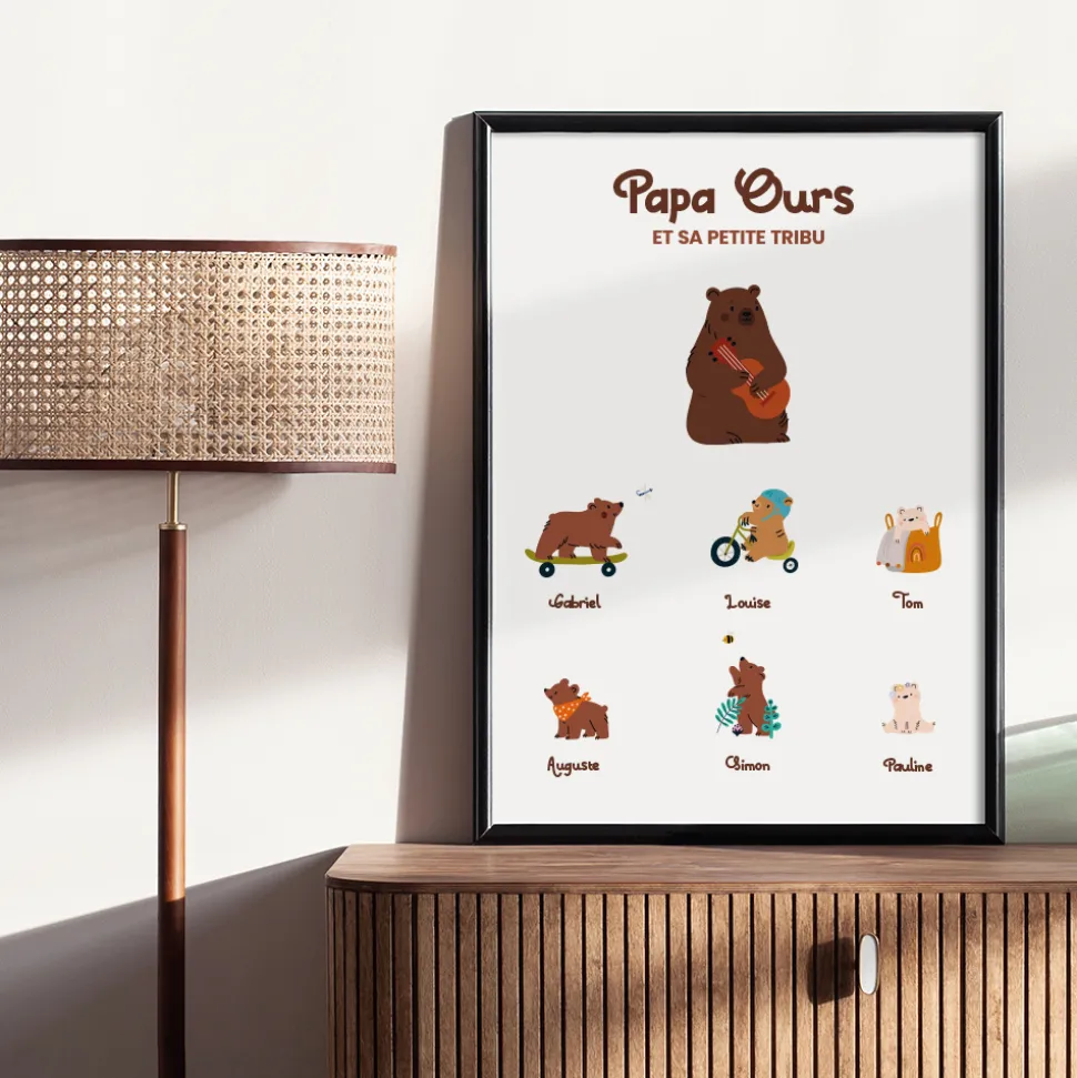 Affiche personnalisée - Tribu Ours