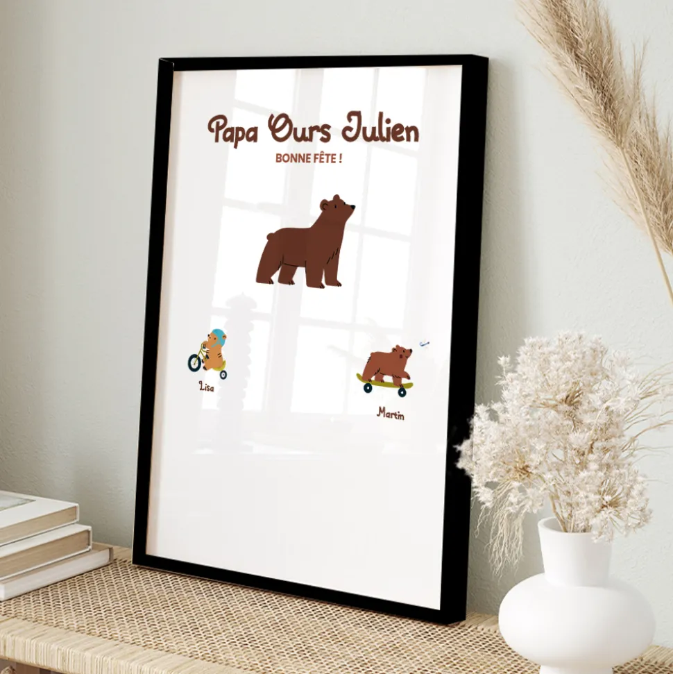 Affiche personnalisée - Tribu Ours