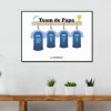 Affiche personnalisée famille - Dream Team