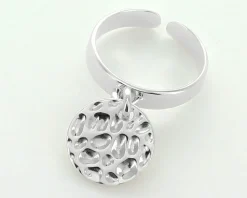 Bague martelée argent Prénom
