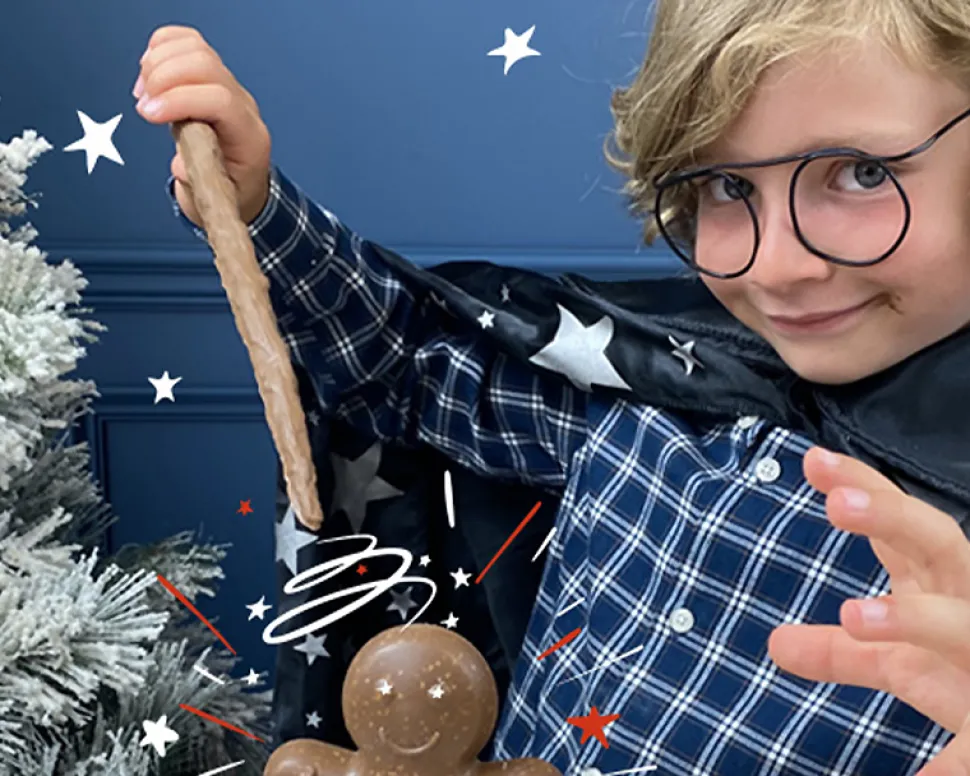 Baguette de sorcier personnalisée en chocolat