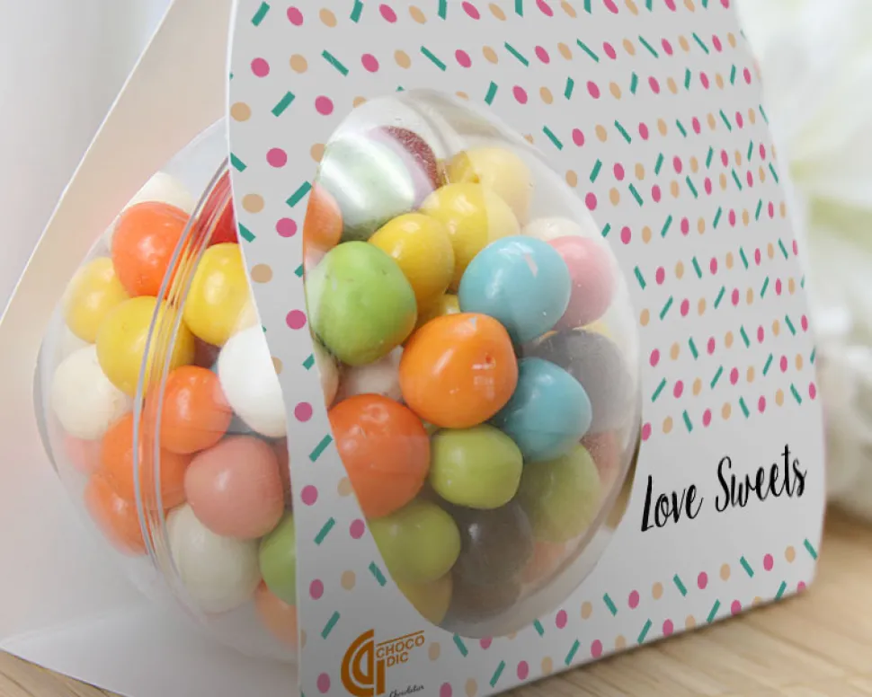 Ballotin de chocolats Message