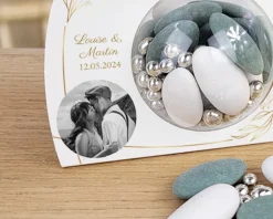 Ballotins de dragées personnalisées avec photo - Mariage
