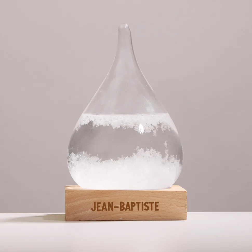 Baromètre Tempête Storm Glass - Prénom