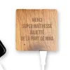 Batterie Externe en bois personnalisable 5000 mAh - Merci Maîtresse, Maître et ATSEM