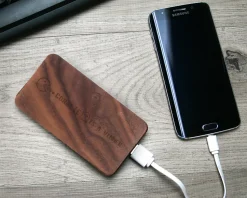 Batterie Externe en bois personnalisable grand format 4000 mAh - Gamer