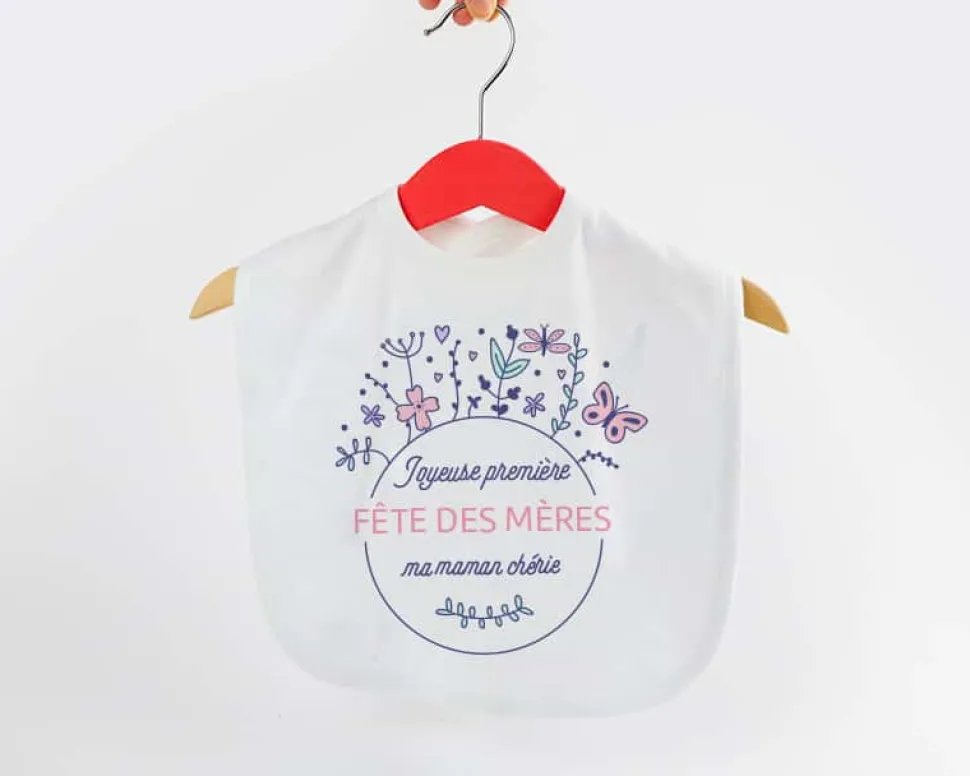 Bavoir bébé Personnalisable - Collection Première Fête des Mères
