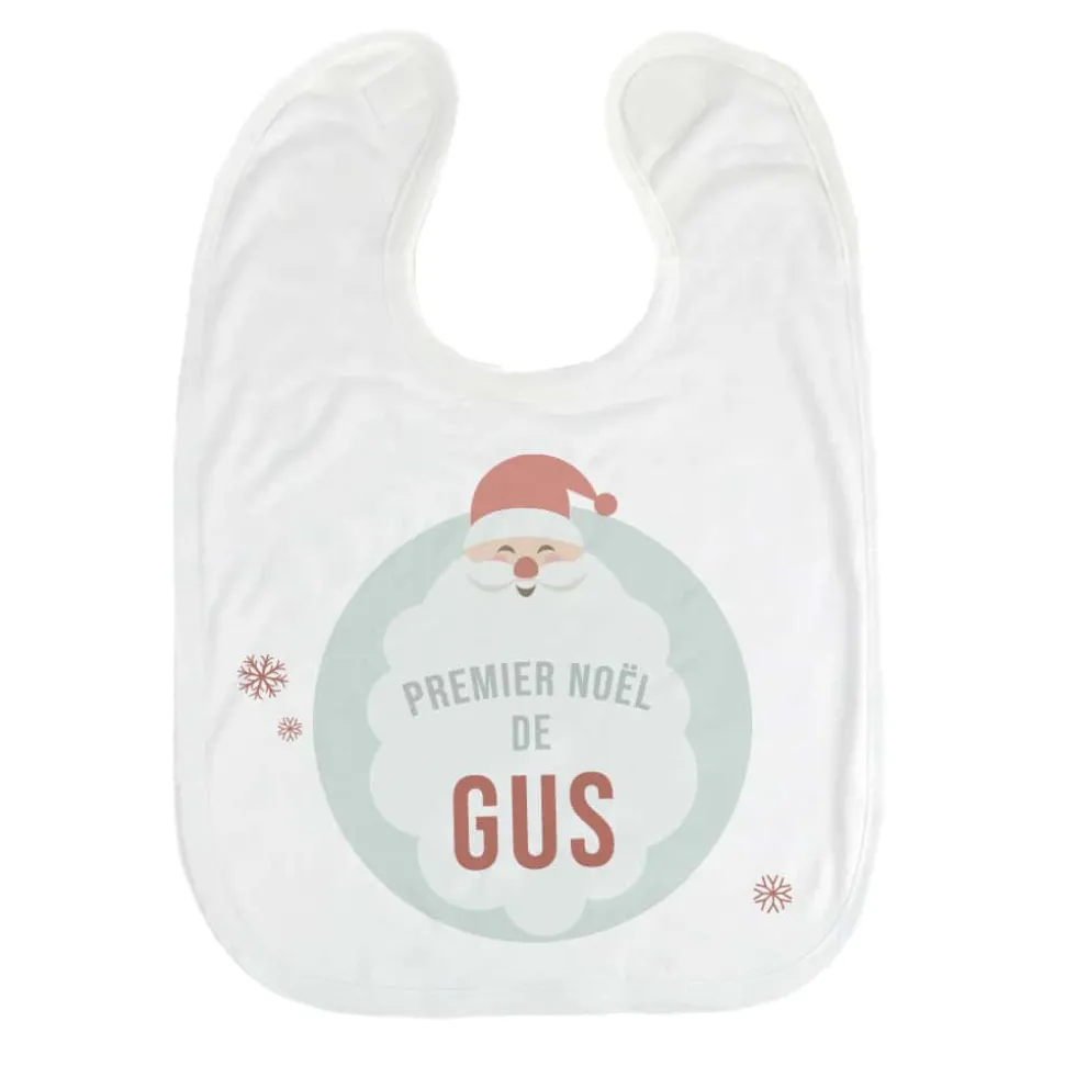 Bavoir bébé personnalisable - Mon premier Noël