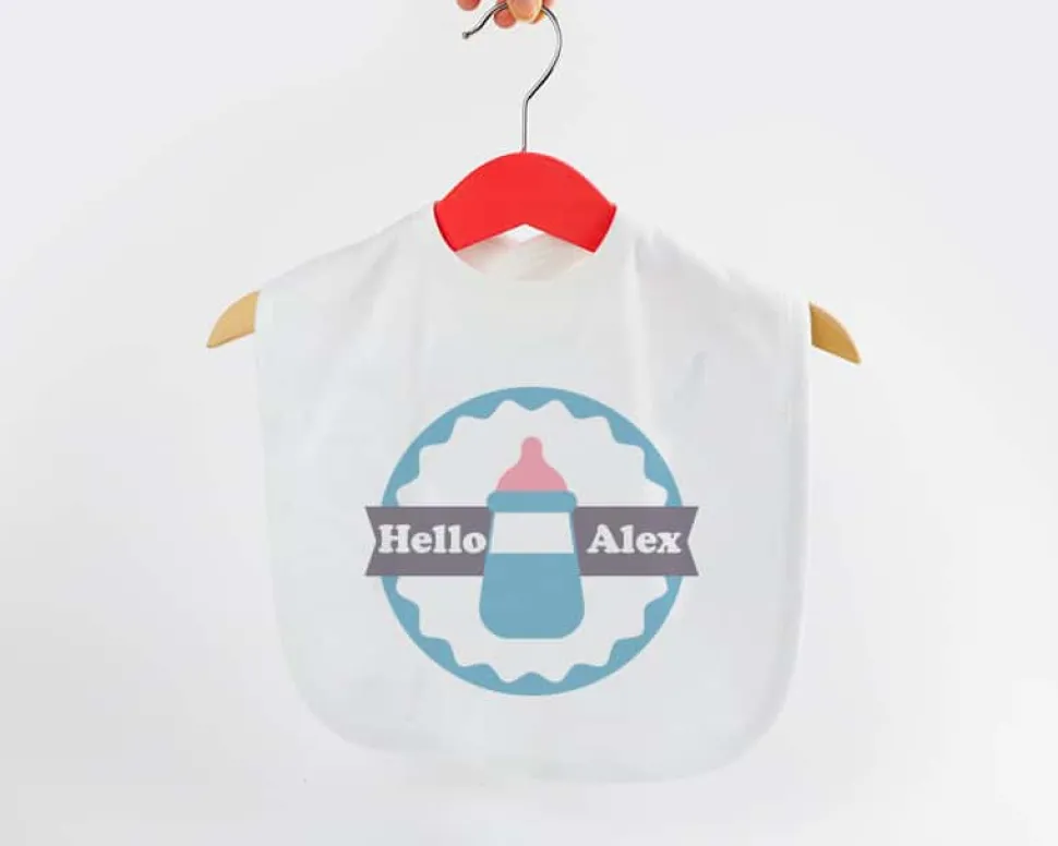 Bavoir bébé Personnalisable - Prénom