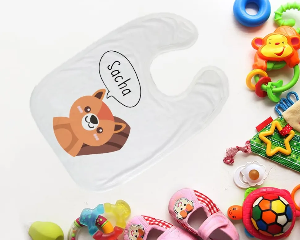 Bavoir bébé Personnalisable - Animaux