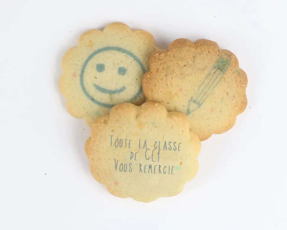 Biscuits Personnalisables - Merci Maîtresse, Maître et ATSEM