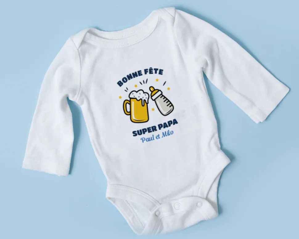 Body bébé personnalisé - Chacun son biberon !