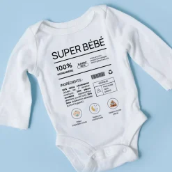 Body bébé personnalisé - Composition d'un bébé