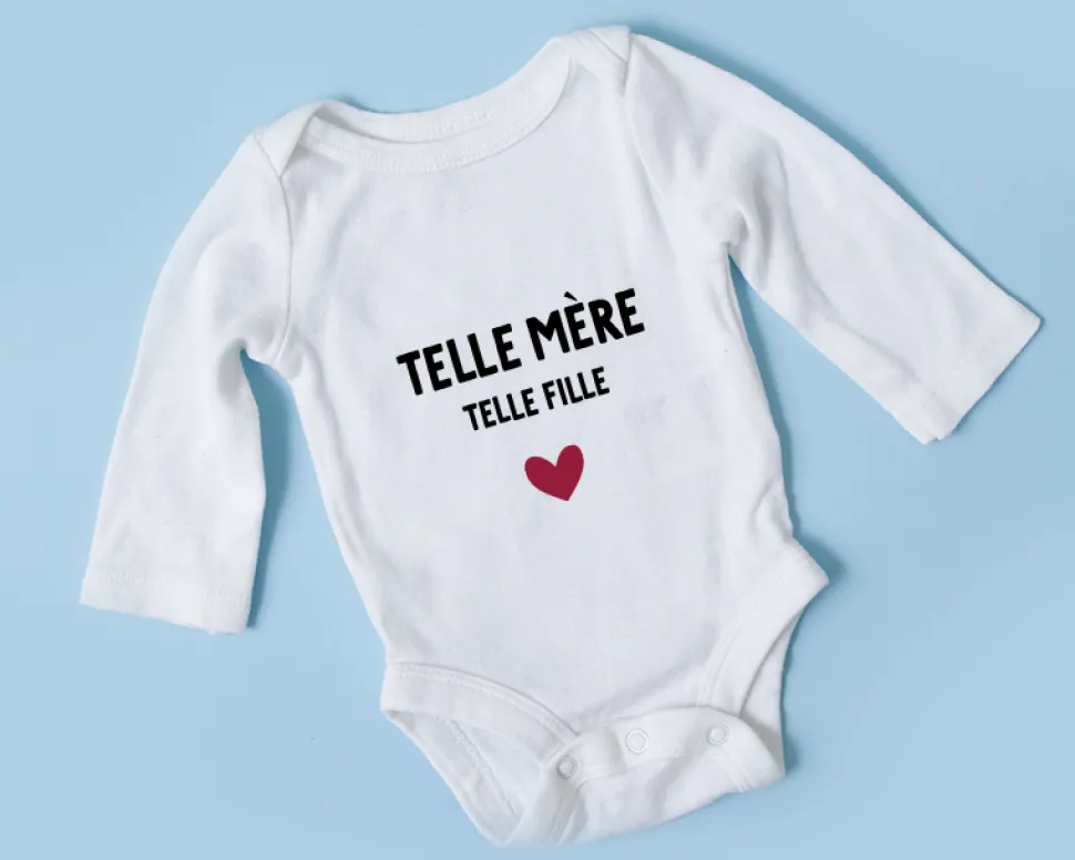 Body bébé personnalisé - Message