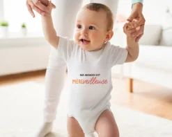 Body bébé personnalisé - Mère-veilleuse