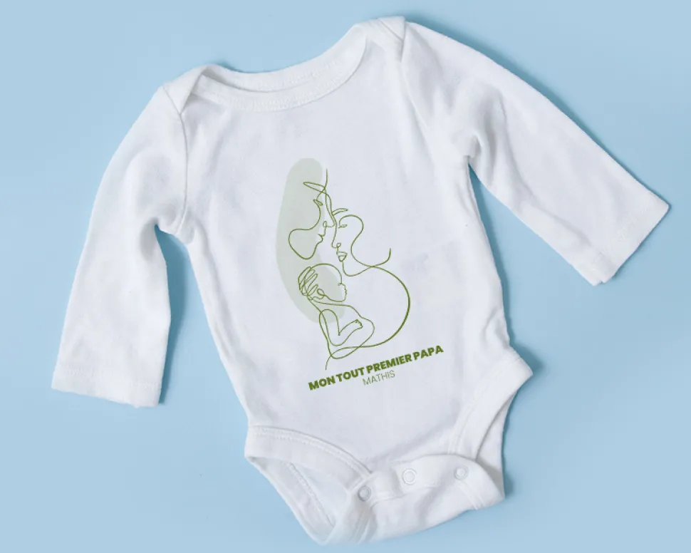 Body bébé personnalisé - Naissance d'un lien