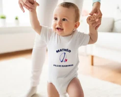 Body bébé personnalisable - Rugby