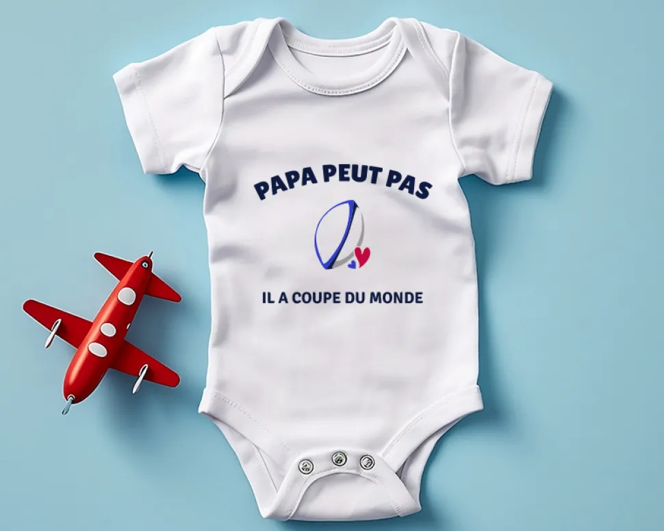 Body bébé personnalisable - Rugby