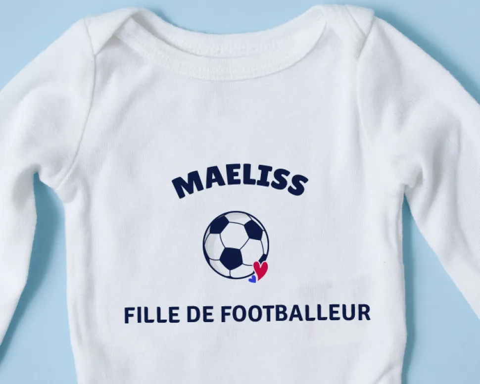 Body bébé personnalisable - Football