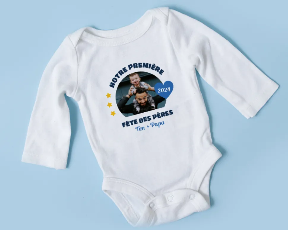 Body bébé personnalisable - Première Fête des Pères