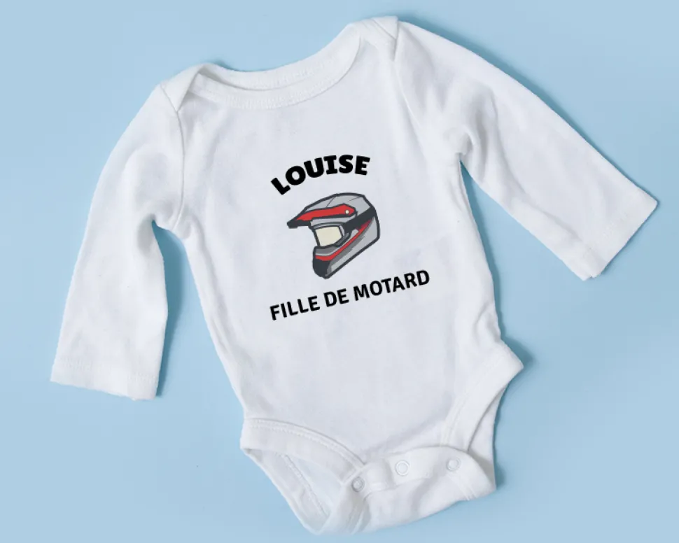 Body bébé personnalisable - Moto