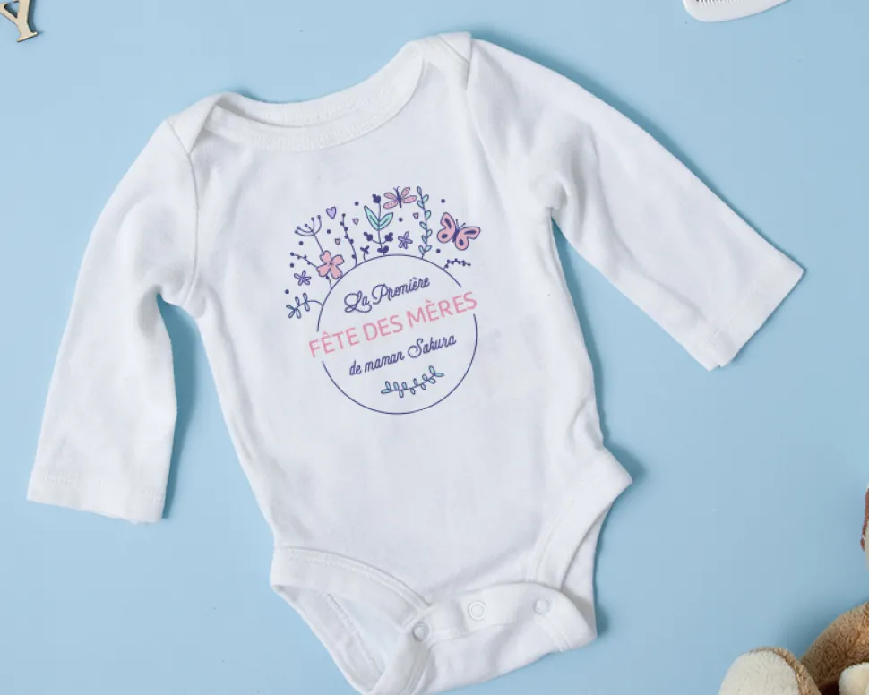Body bébé personnalisable - Collection Première Fête des Mères