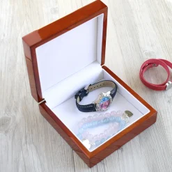 Boite à bijoux personnalisée - Amour Fleuri